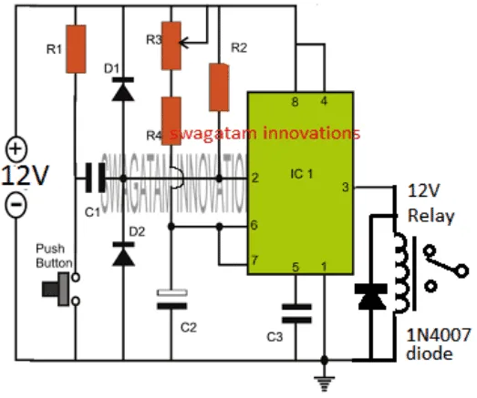 555 Timer Wiring Diagrams