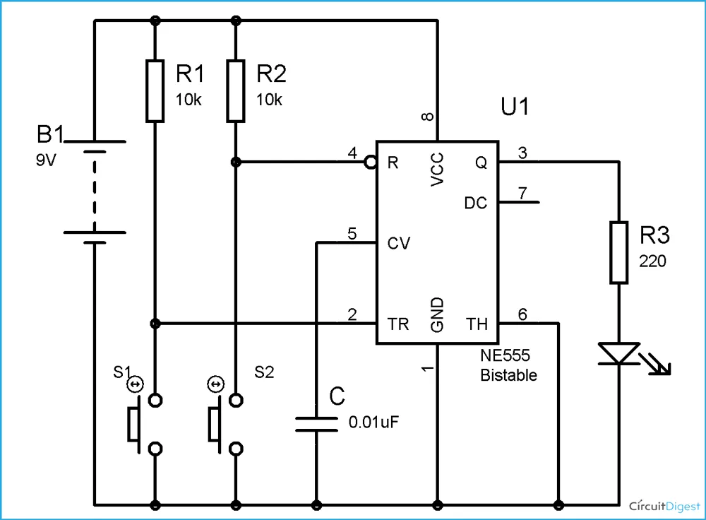 555 Timer Wiring Diagrams