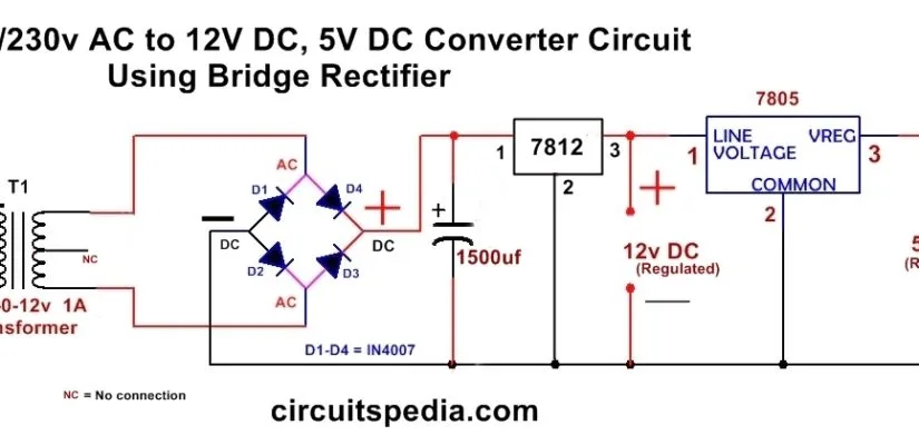 5V To 12V Dc Converter Circuit Diagram 12V To 5V Converter C