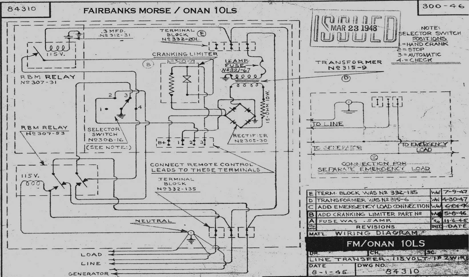 6000 Onan Rv Generator Wiring Diagram