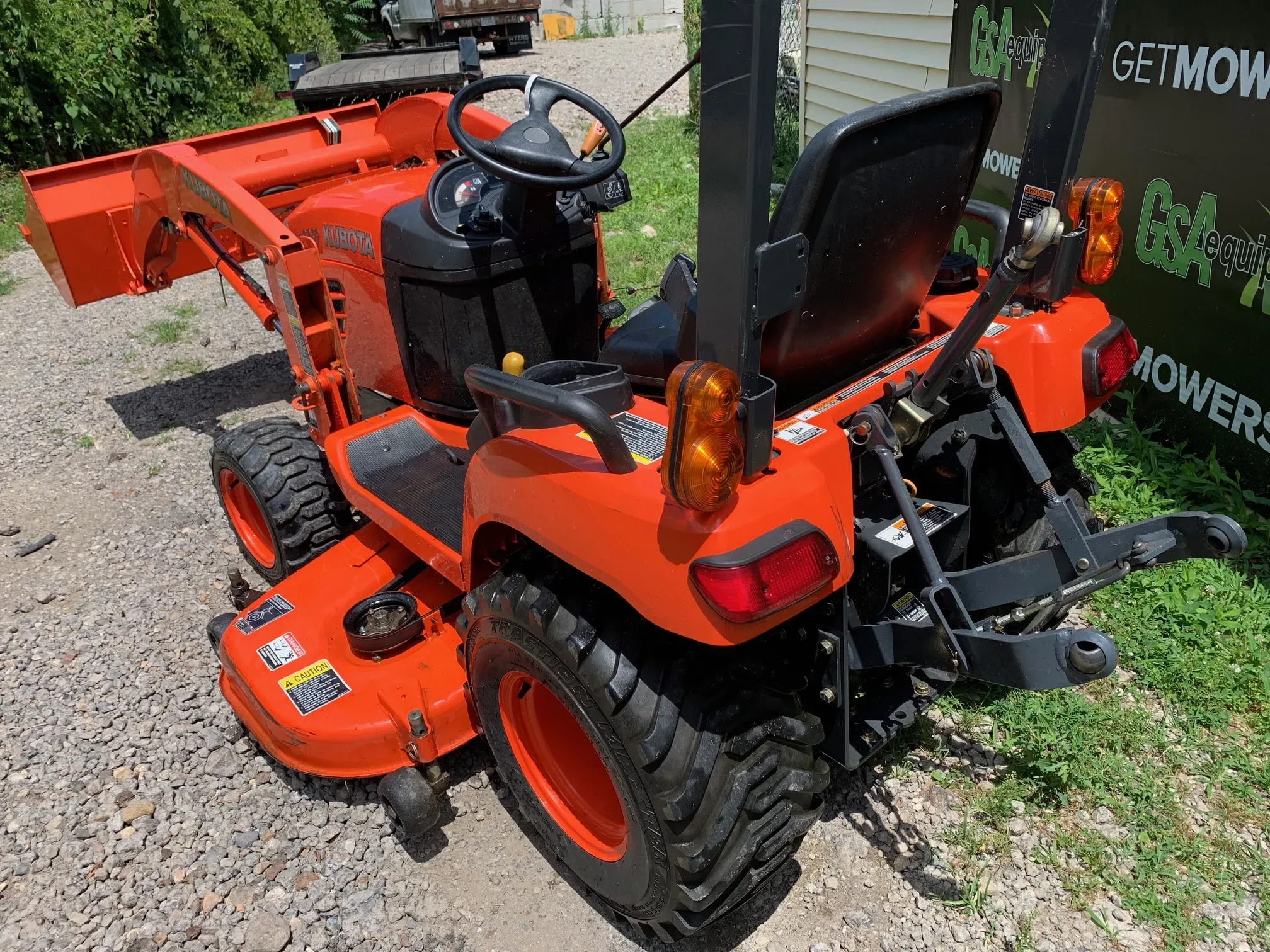 60In Kubota Bx2350 Sub Compact Utility 4Wd Tractor W Front End Loader Lawn Mowers For Sale