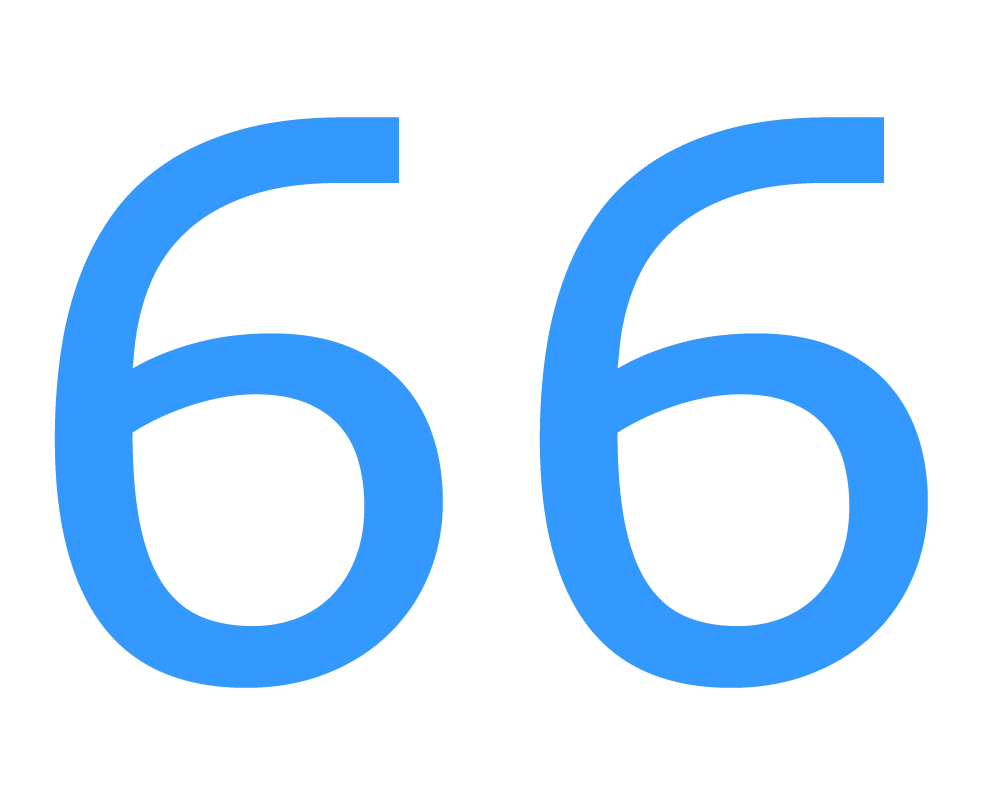 66 Racing Number Png