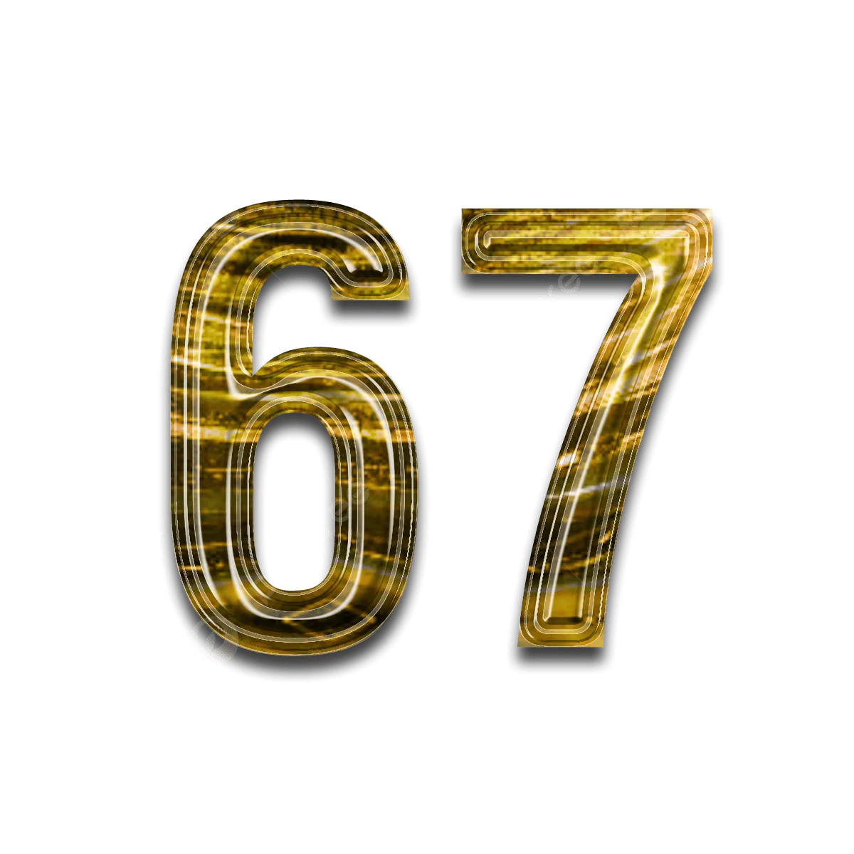 67 Png Transparent Texture Font Style Golden Type Number 67 Texture Font Fontstyle Png Image