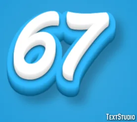67 Text Effect And Logo Design Number