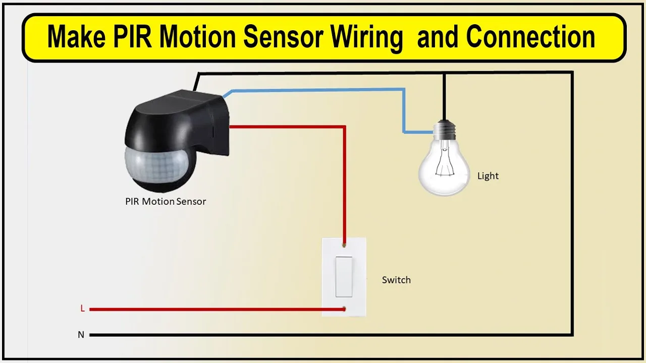 7 Easy Steps For Pir Sensor Wiring With Diagram