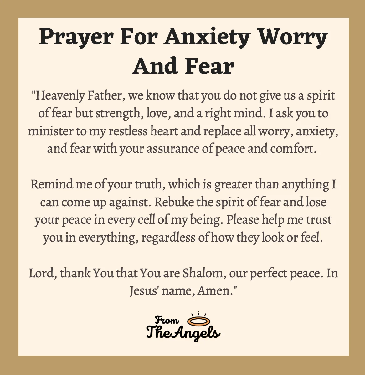7 Powerful Prayers For Anxiety Worry And Fear With Images