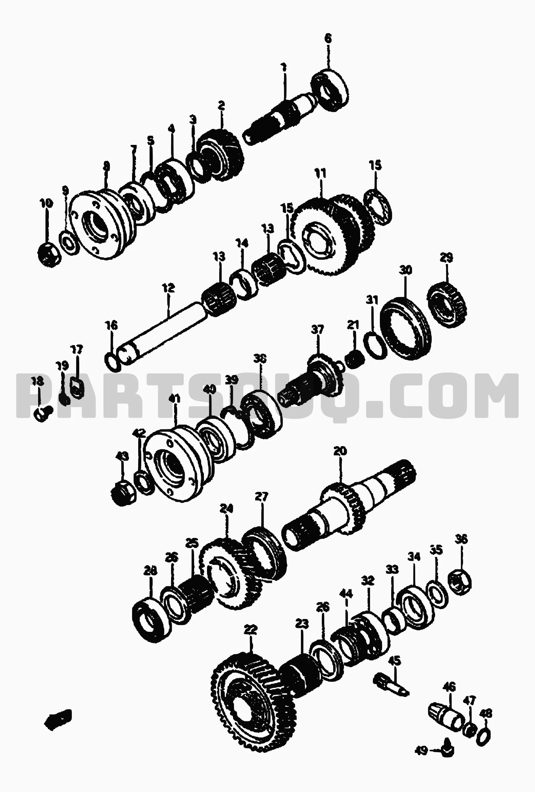 7 Transmission Suzuki Samurai Sj Sj410 Type 2 Parts Catalogs Partsouq