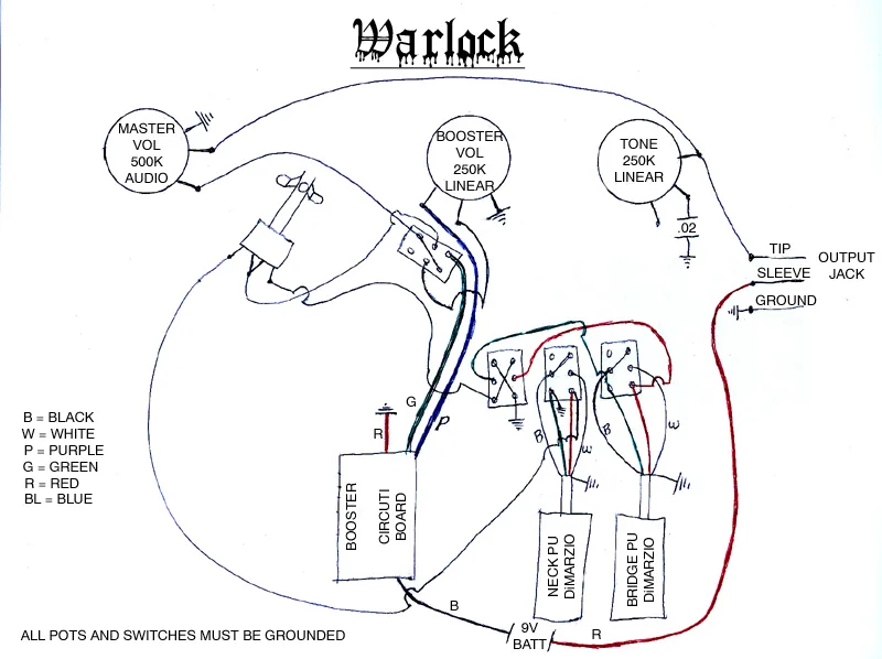 7 Vintage Bc Rich Warlock Wiring Diagram