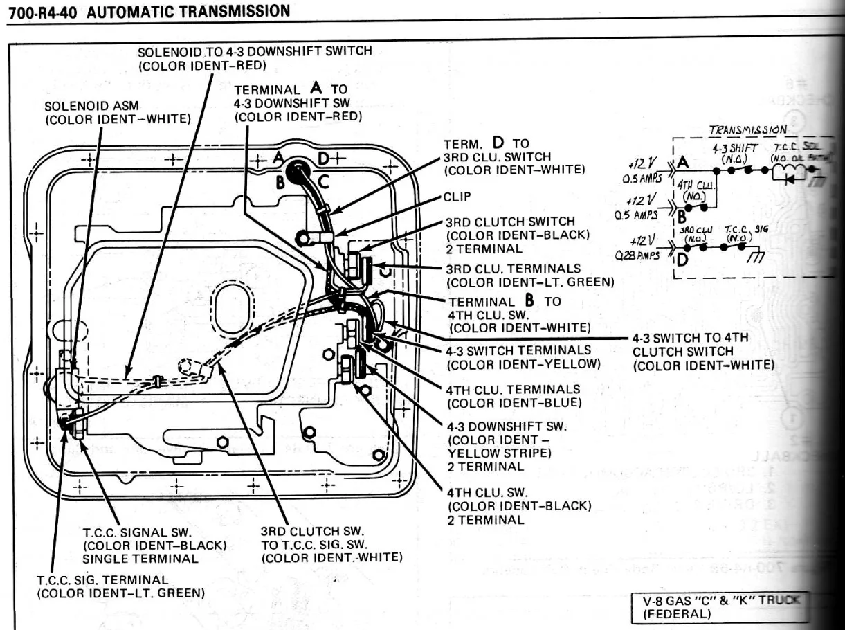 700R4 Transmission Wiring Diagram