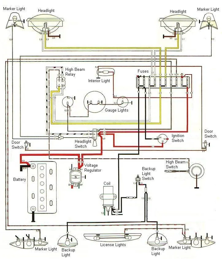71 Volkswagen Ignition Switch Wiring Diagram
