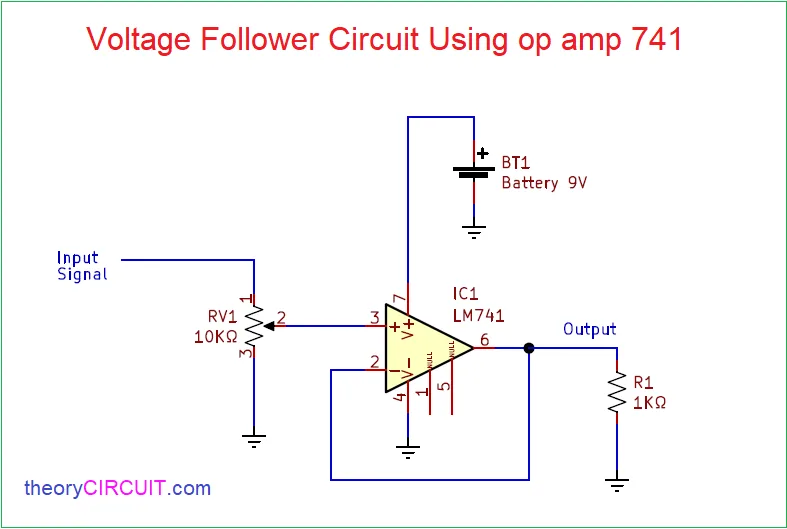 741 Op Amp Circuit Diagram