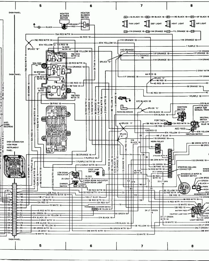 78 Chevy Truck Parts Diagram 78 Chevy Truck Wiring Diagram