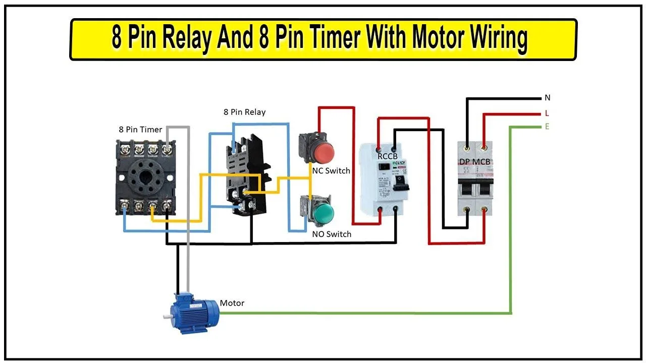 8 Pin Relay And Timer Wiring Diagram