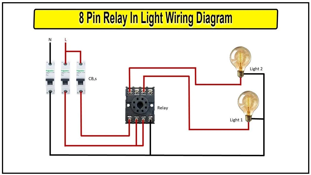 8 Pin Relay In Light Wiring Diagram Timer To Light Control
