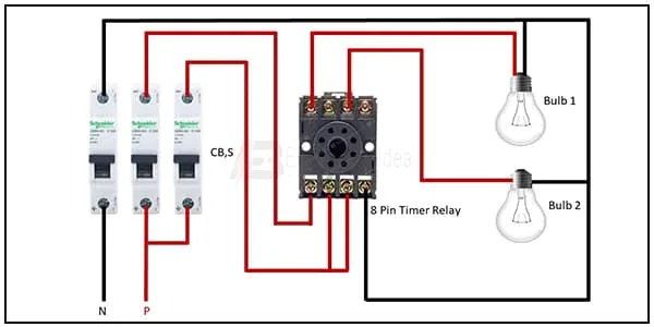 8 Pin Timer Relay Wiring Diagram 8 Pin Relay Wiring Electrician Idea