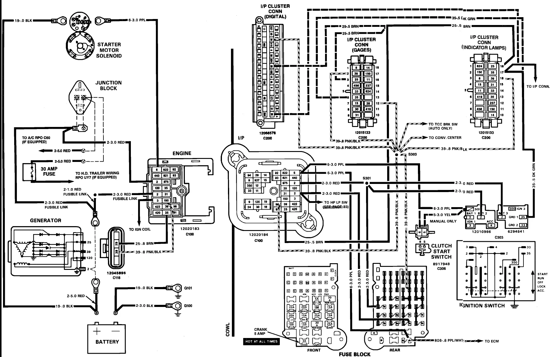 86 Chevy Ignition Switch Wiring Diagram