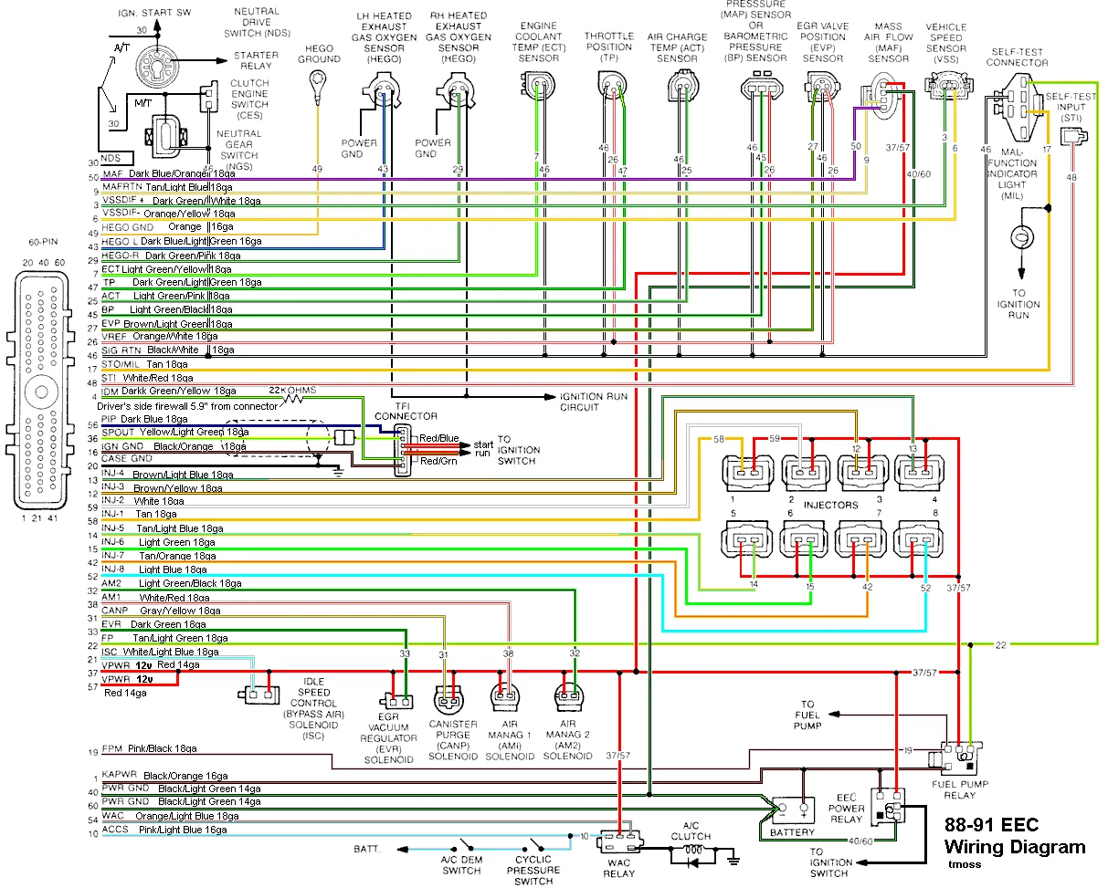 89 Mustang Ecm Wiring Diagram
