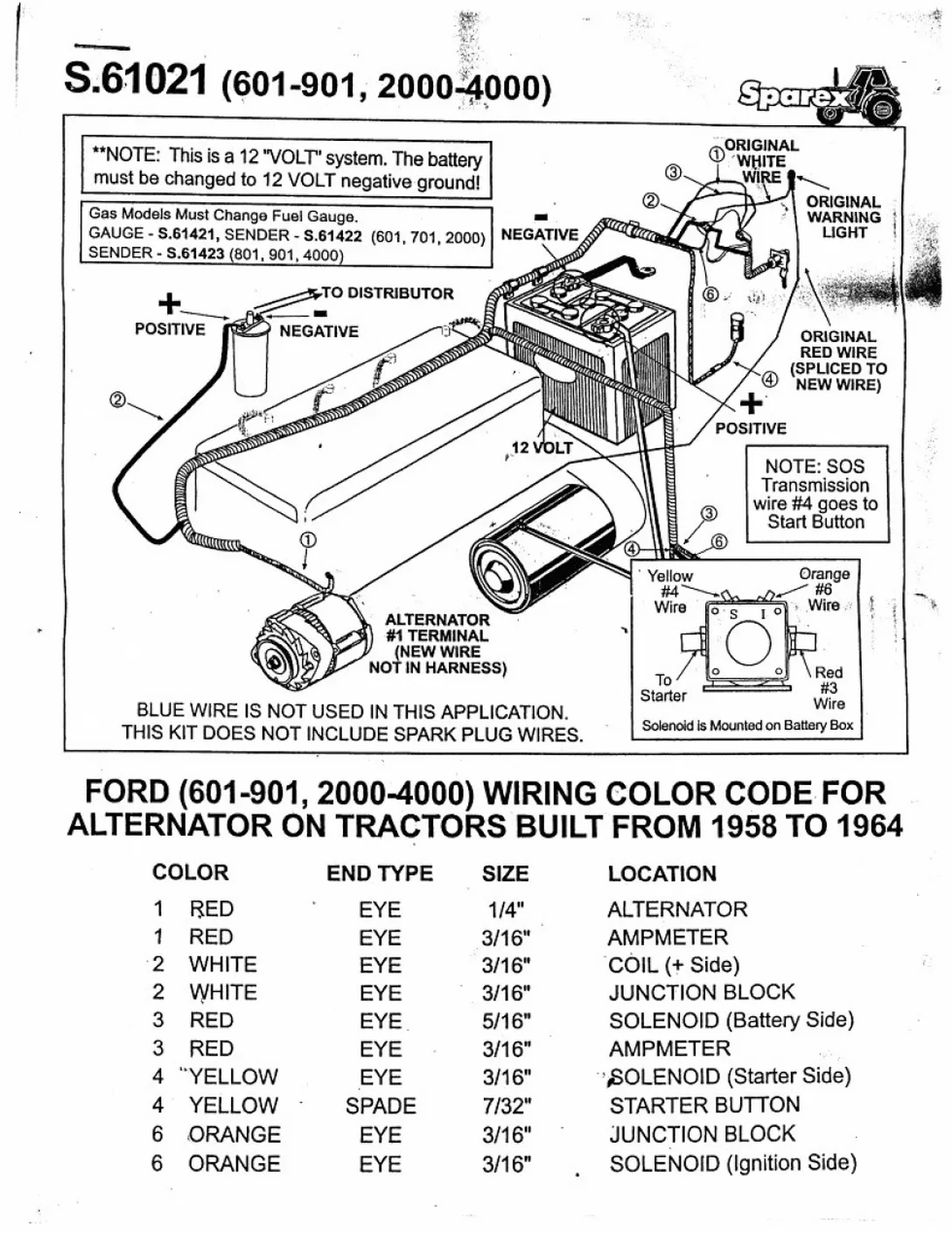 8N Ford Tractor Wiring Diagram 6 Volt