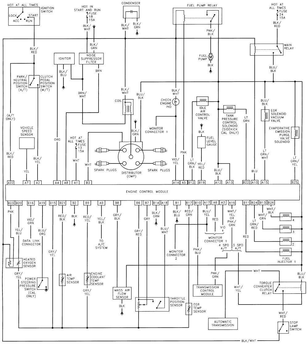 91 Geo Tracker Wiring Diagram