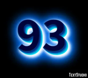 93 Effet De Texte Et Design De Logos Nombre
