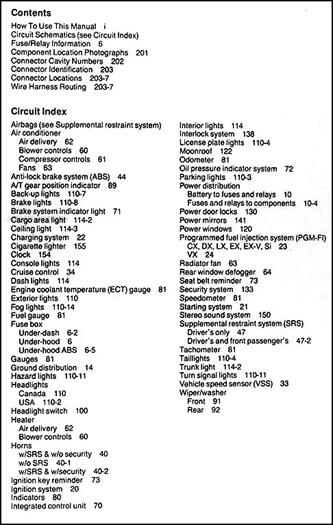 93 Honda Civic Wiring Diagram Images