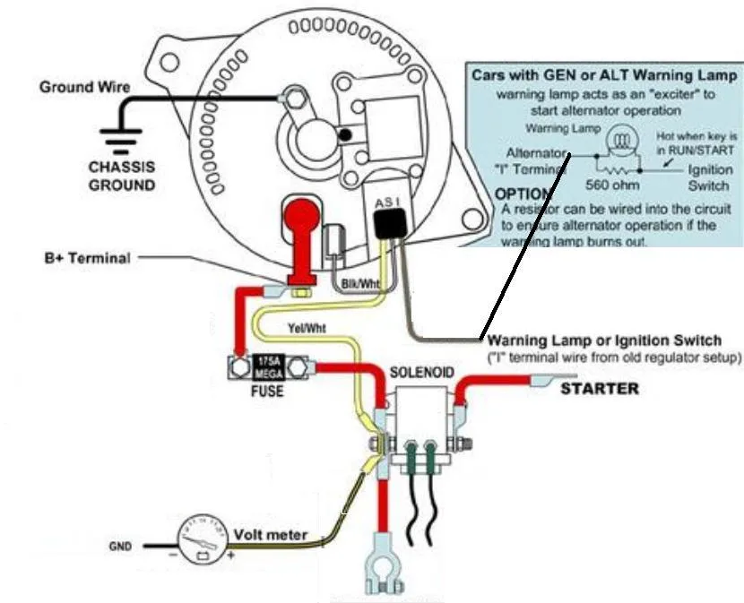 93 Mustang 3G Alternator Wiring Diagram