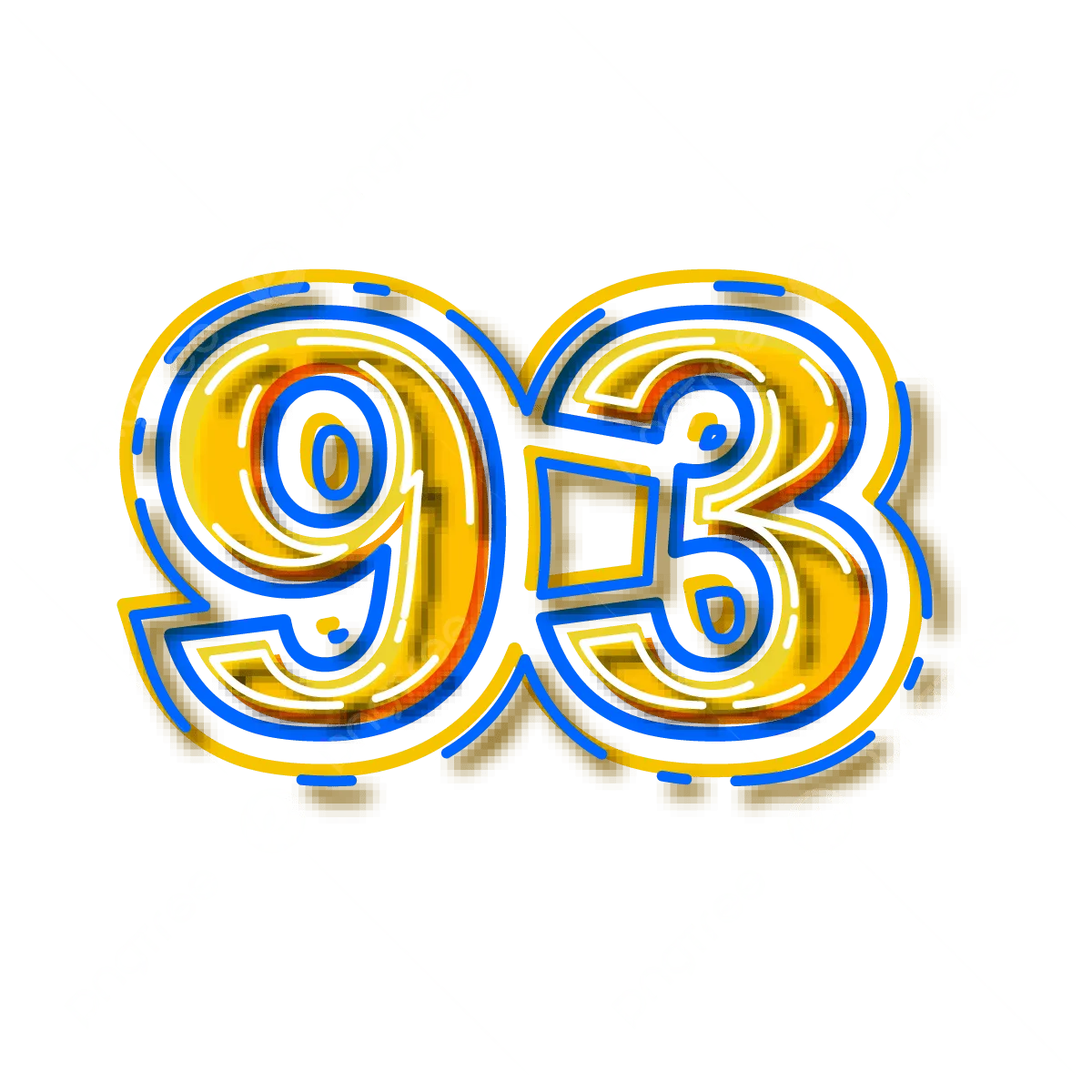 รูปแบบอักษรเวกเตอร์ตัวอักษรหมายเลข 93 Png จำนวน สัญลักษณ์ สัญญาณภาพ Png และ เวกเตอร์ สำหรับ