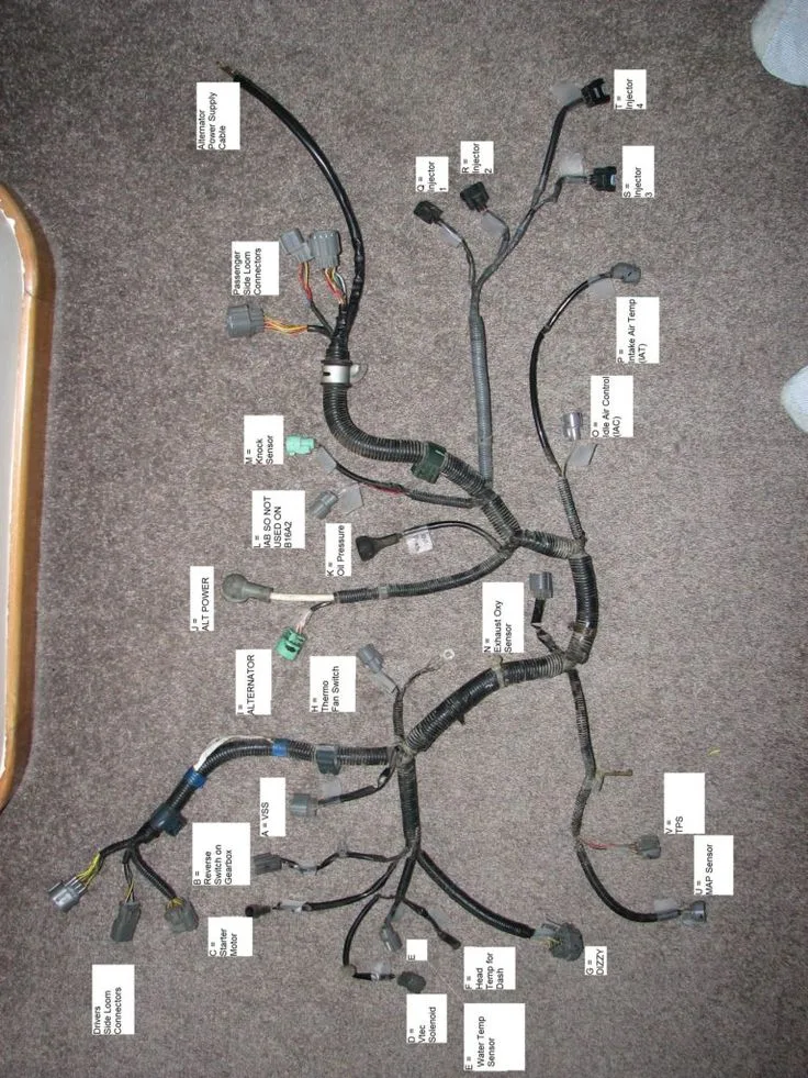 95 Civic B Series Engine Harness Diagram Diagram Harness Civ