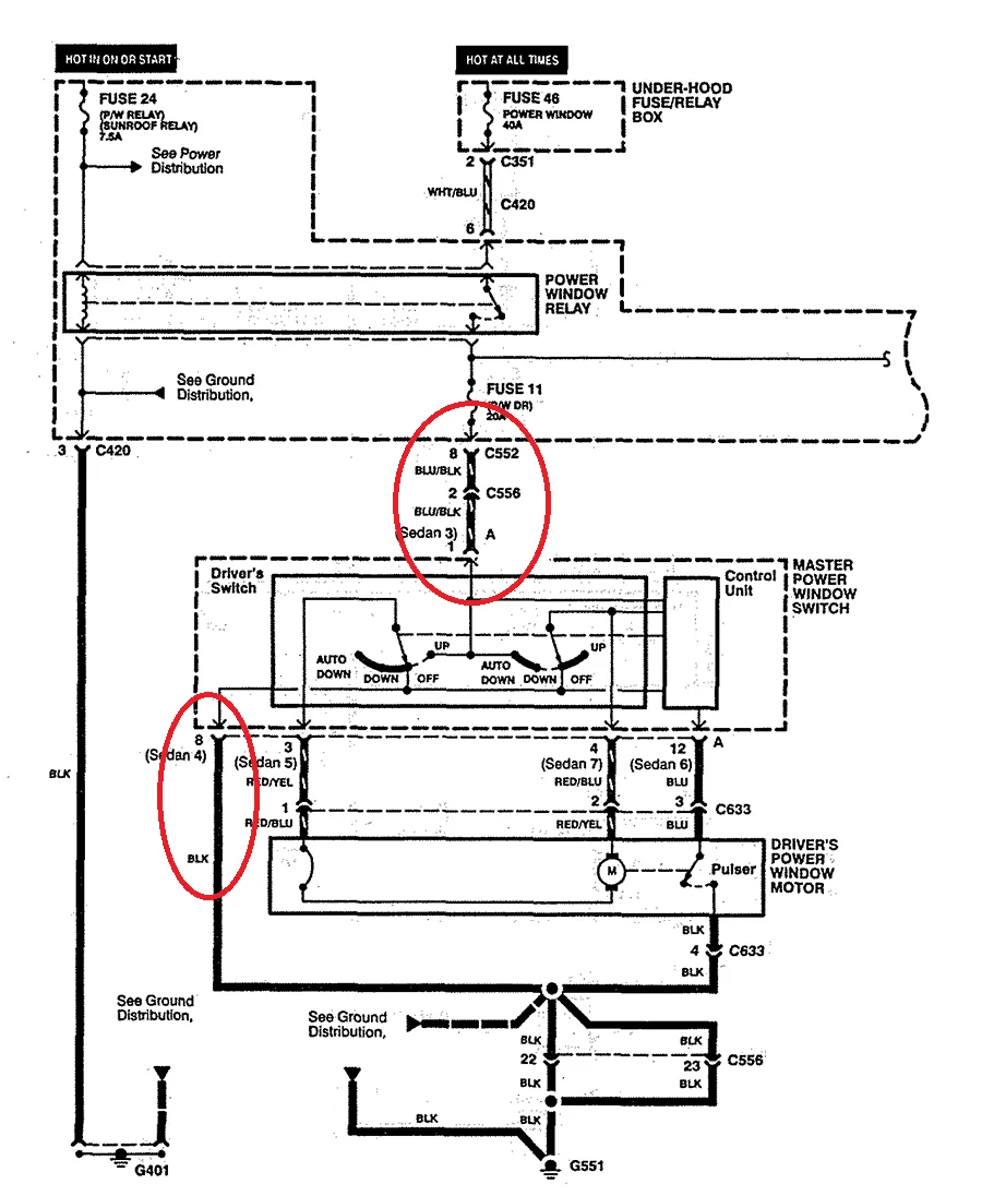 95 Civic Power Window Wiring Diagram