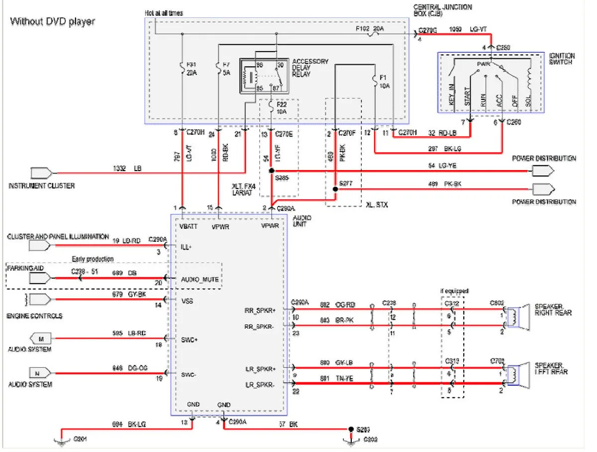96 Ford F250 Radio Wiring Diagram