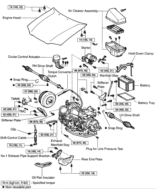 98 Toyota Camry Engine Diagram Torque