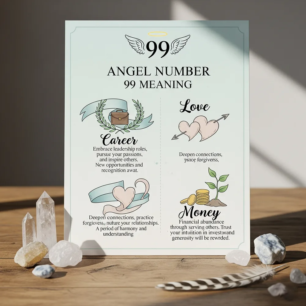 99 Angel Number Meaning Love Career Money And More Wisdom Of The Spirit