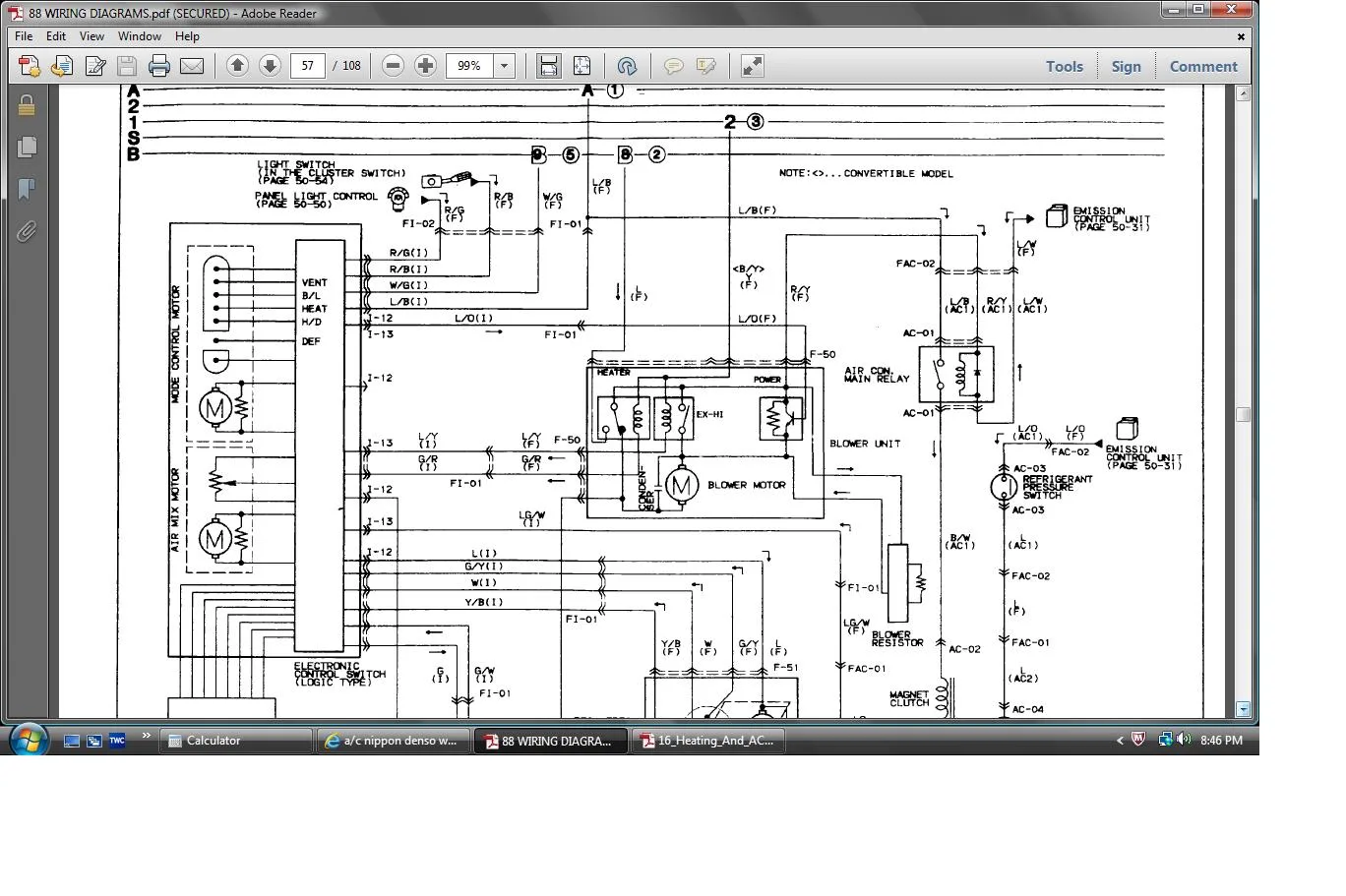 A C Nippon Denso Wiring Diagram Mazda Rx7 Forum
