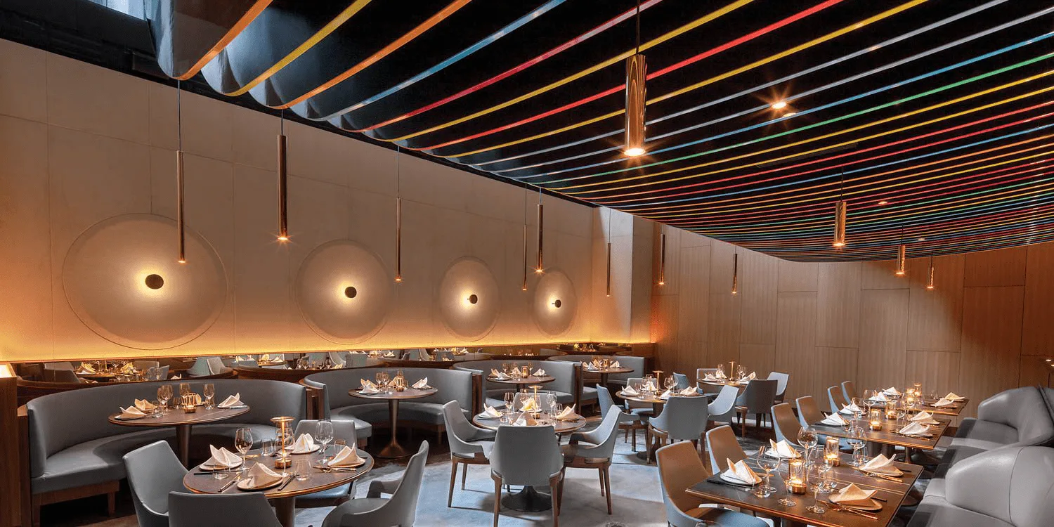 A Hip New Restaurant Next To Moma Offers Diners A Feast For The Eyes Interior Design
