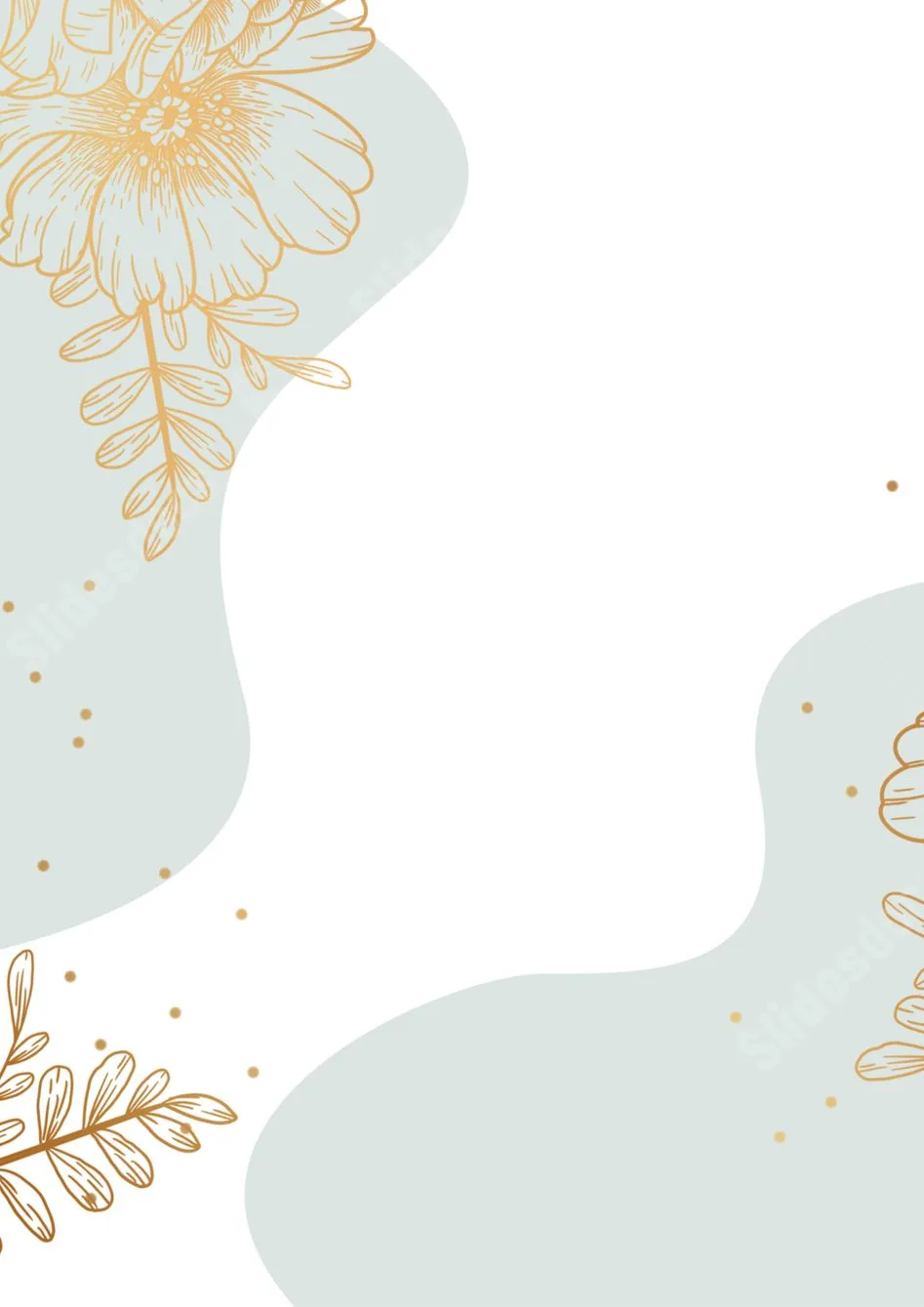 A Premium Floral Design In Light Blue Color Block Page Border Background Word Template And