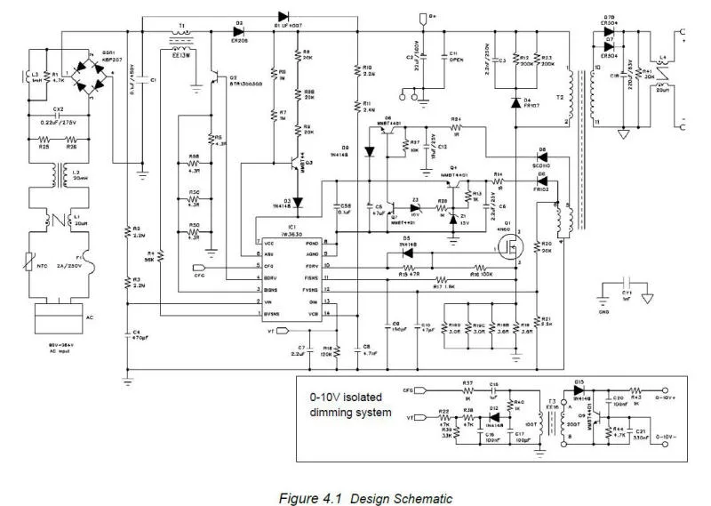 Ac 230V Led Driver Dimmer Circuit Diagram 0 10V Or Wireless Isolated