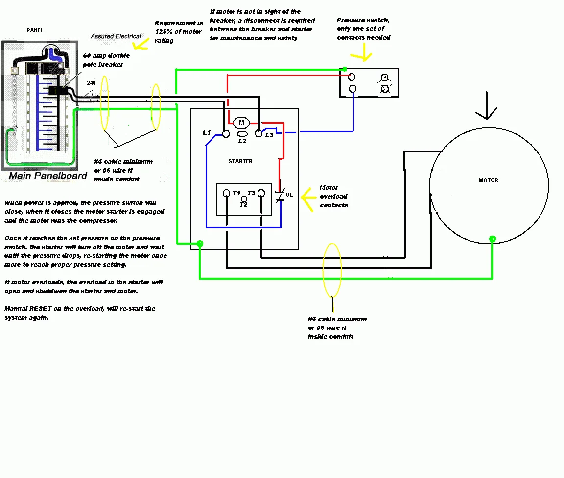 Ac Compressor Wiring Diagram Single Phase Compressor Wiring
