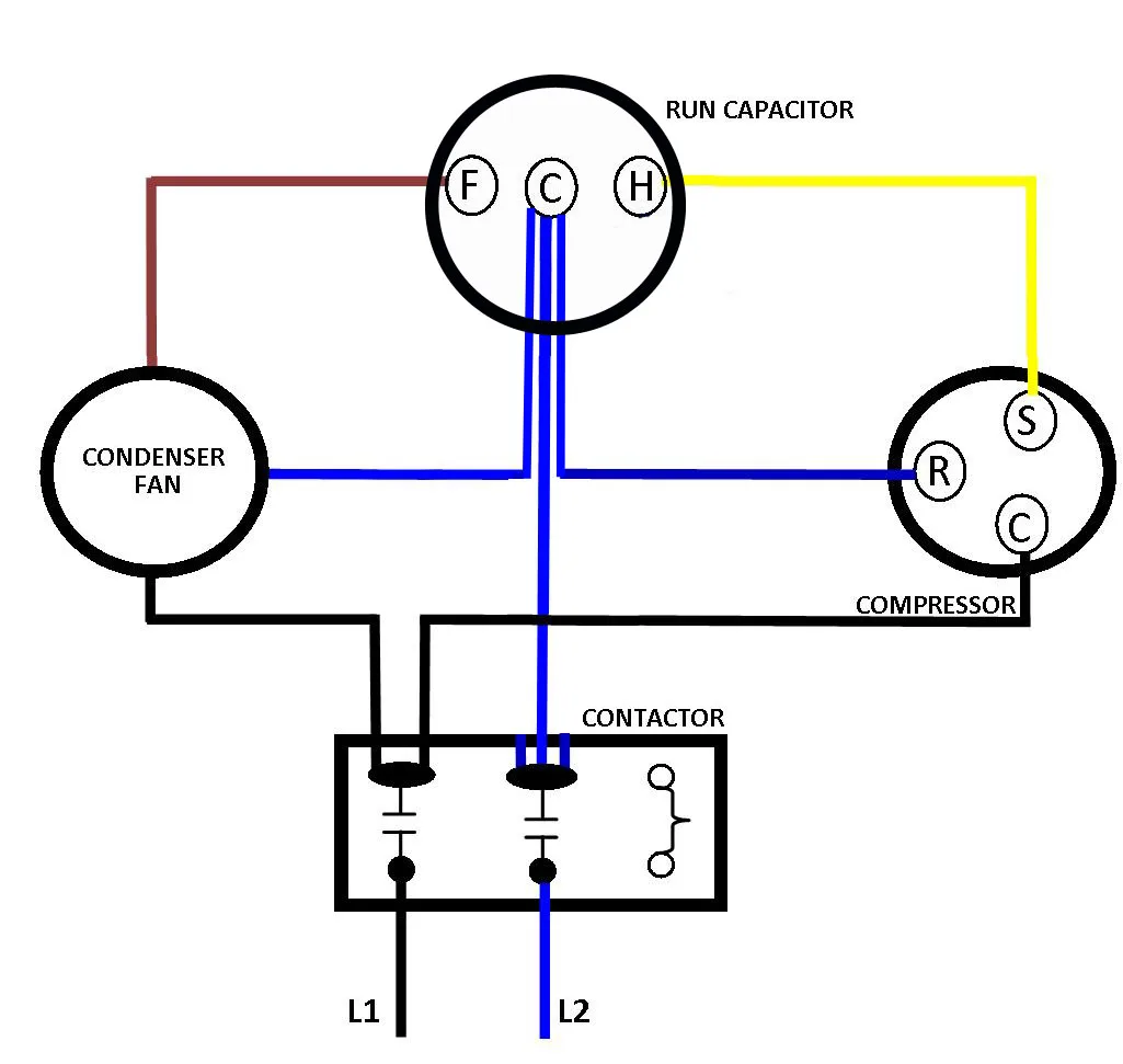 Ac Condenser Capacitor Wiring