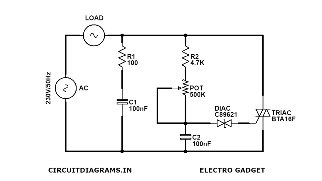 Ac Dimmer Circuit Using Triac