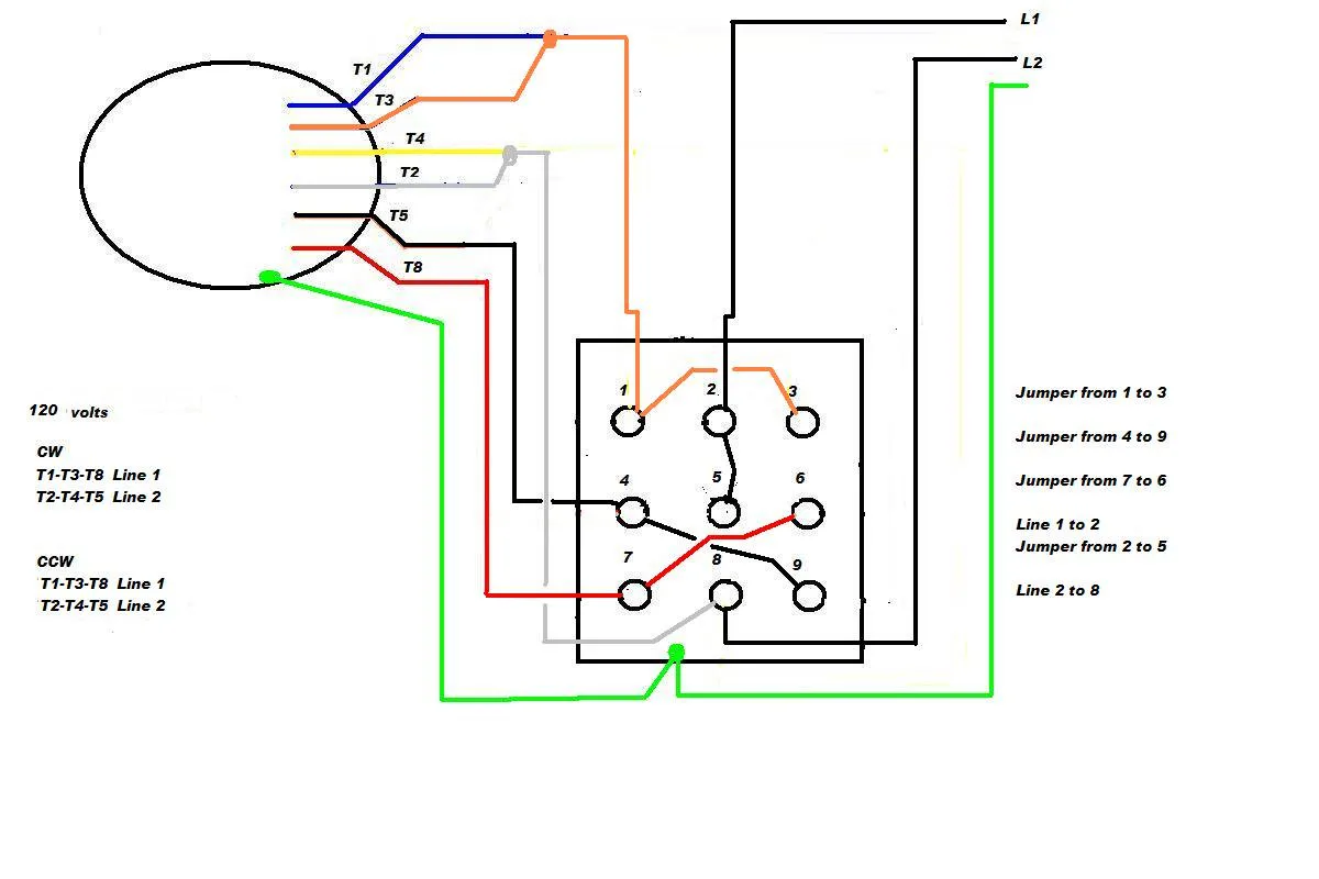 Ac Motor Reversing Switch Diagram