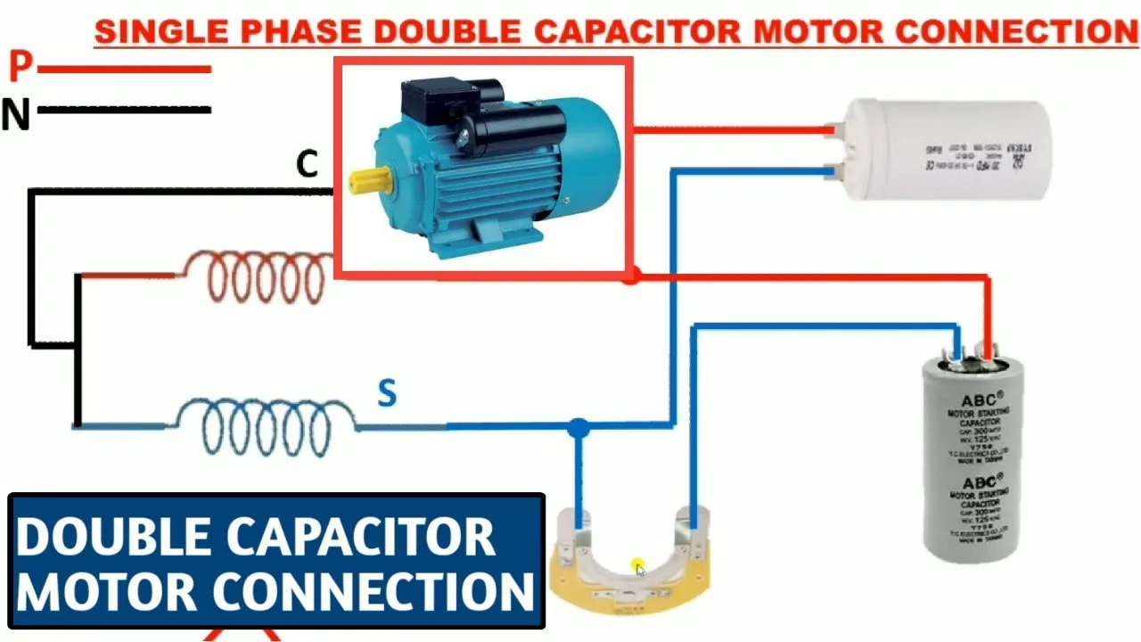 Ac Motor Run Capacitor Wiring Types Of Single Phase Inductio