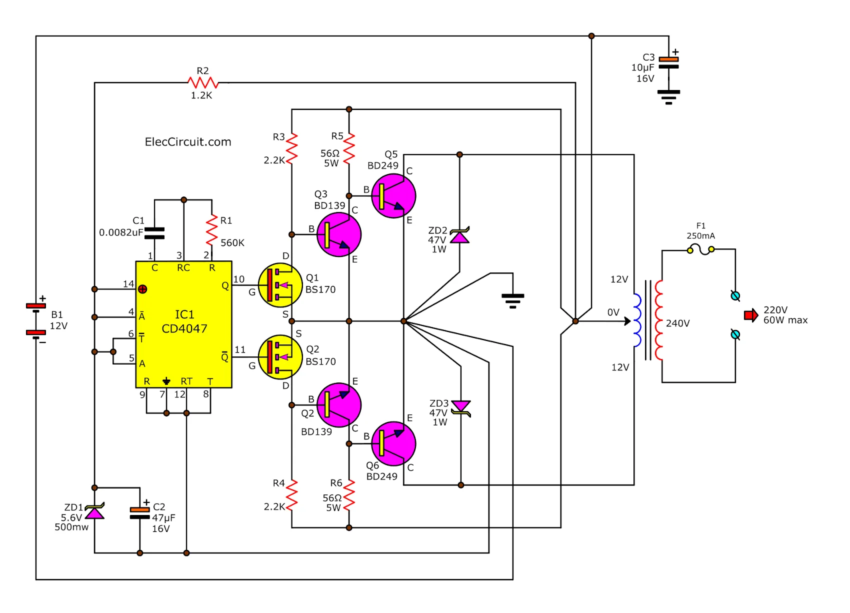 Ac To Dc Converter Circuit Diagram Without Transformer