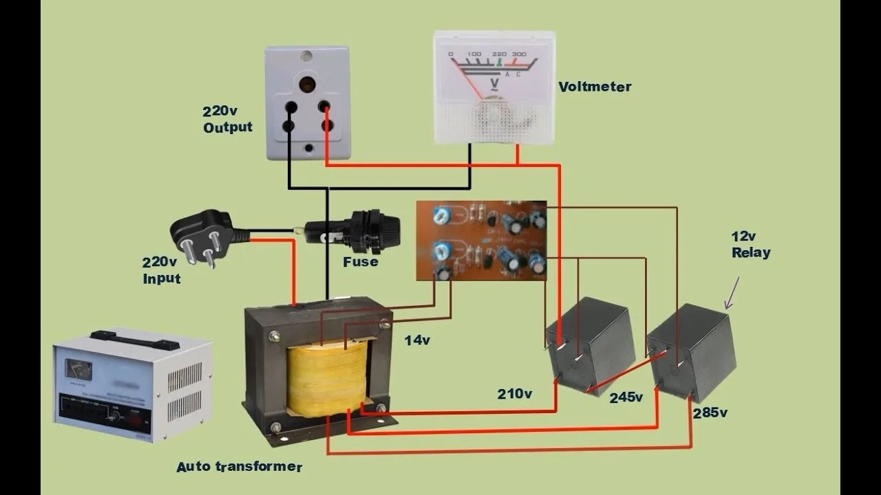 Ac Voltage Stabilizer Circuit Diagram