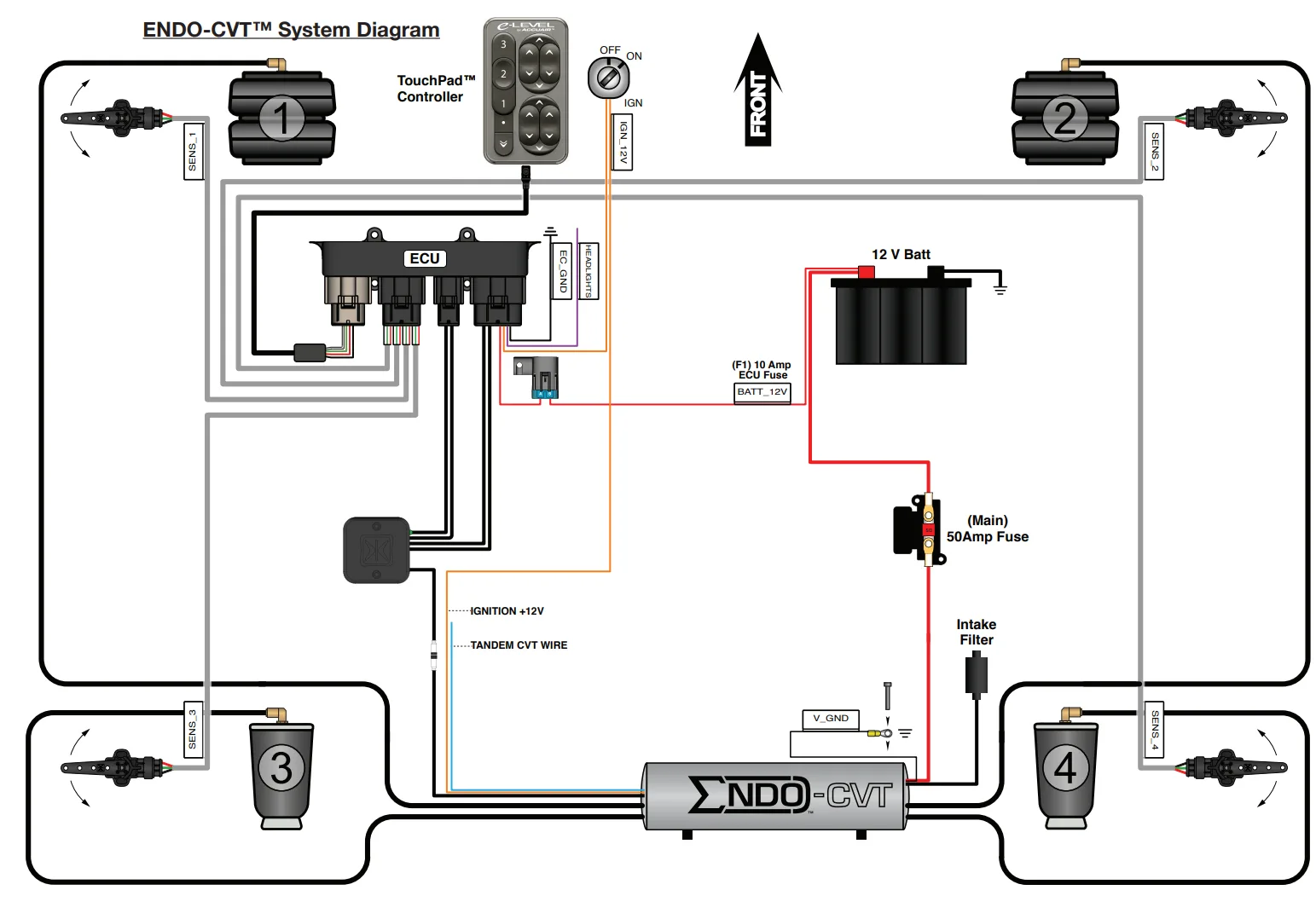 Accuair Wiring Diagram Viair 380C Compressors Accuair Chrome Dual Ride Bags Level Kit Air