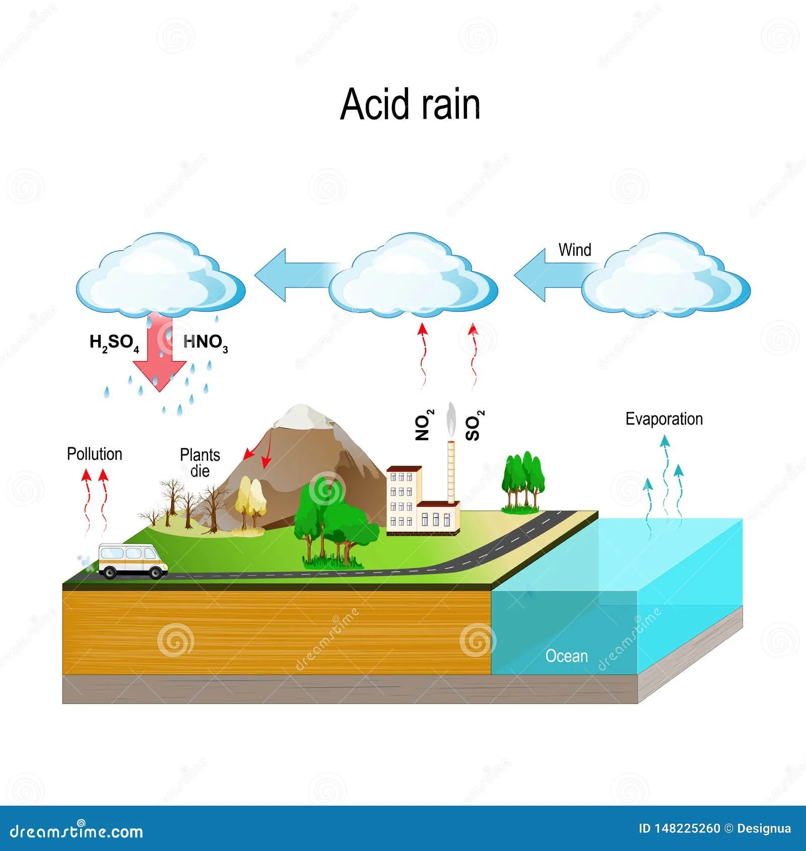 Acid Rain Process Diagram What Is Acid Rain