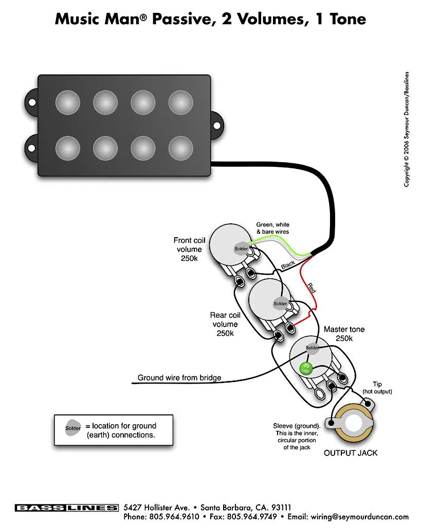 Active Guitar Pickup Wiring Diagrams