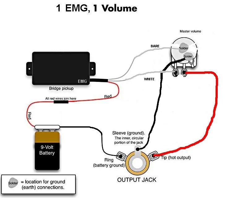Active Pickup Circuit Diagram