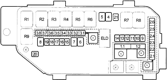 Acura Tsx 2009 2014 Fuse Box Diagram Auto Genius