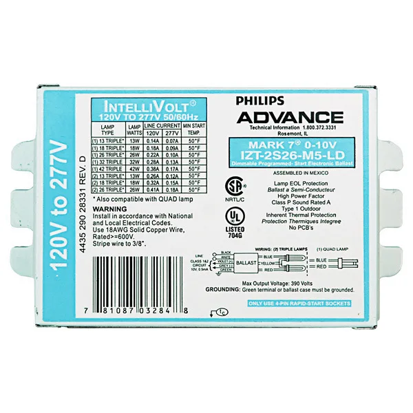 Advance Mark 10 Dimming Ballast Wiring Diagram