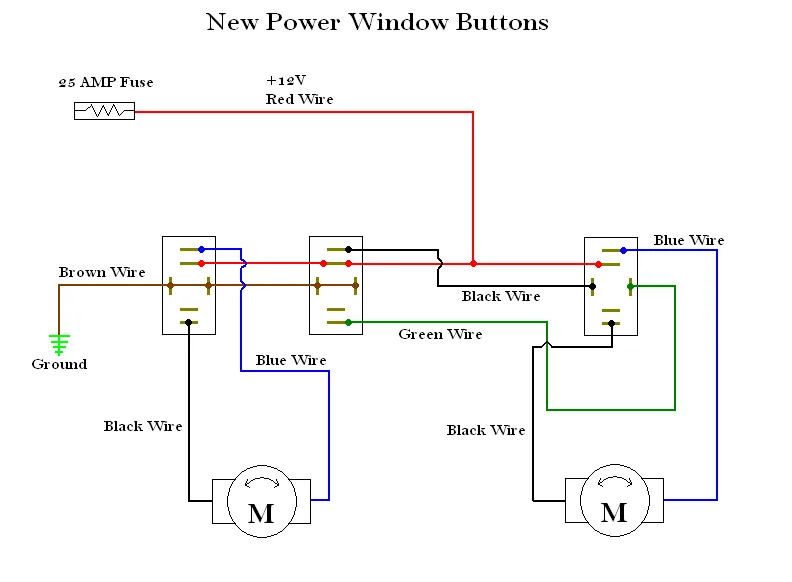 Aftermarket Power Window Wiring Diagram Singal Relay Collection Wiring Collection